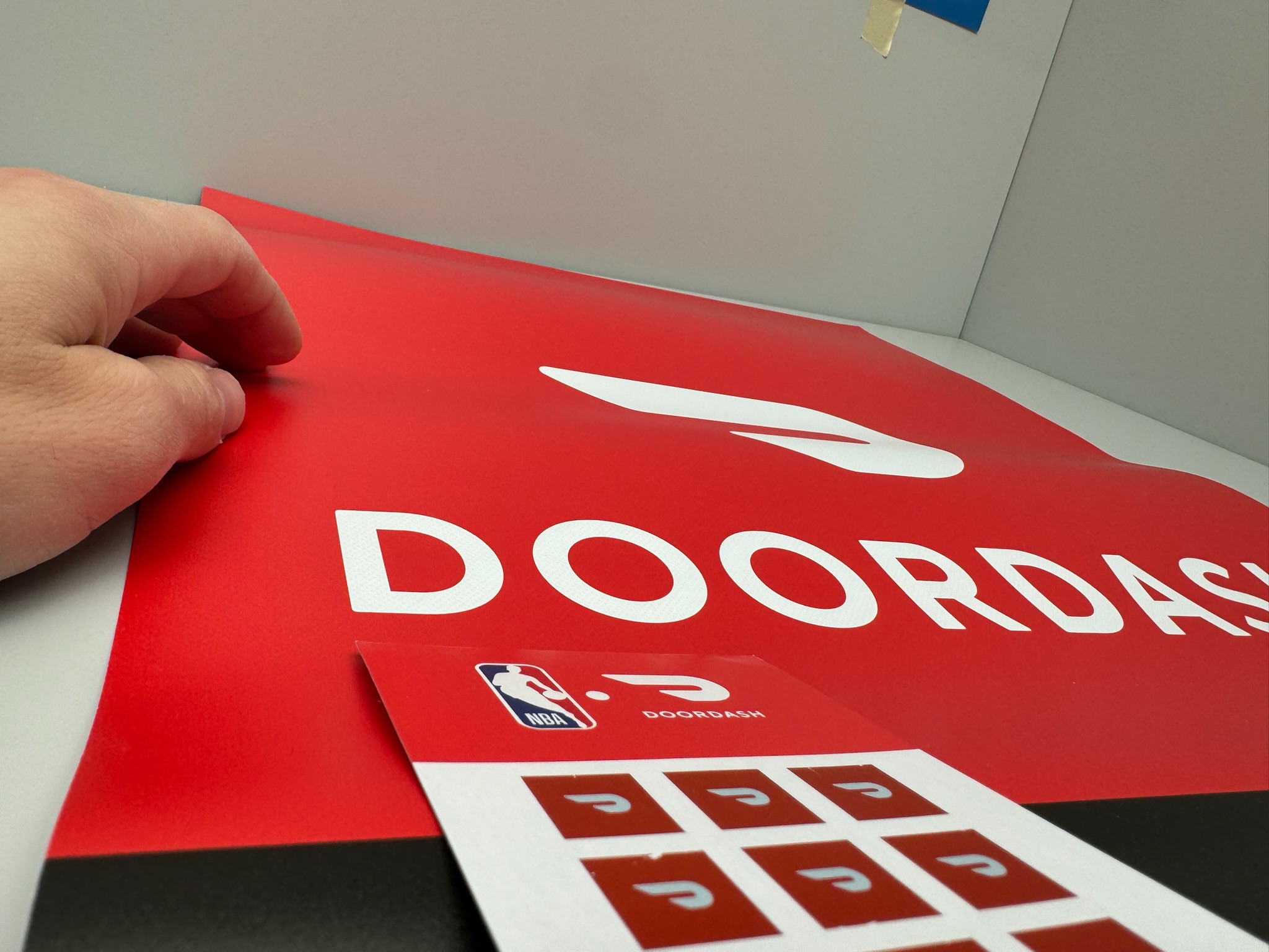 DoorDash flatbed printing project