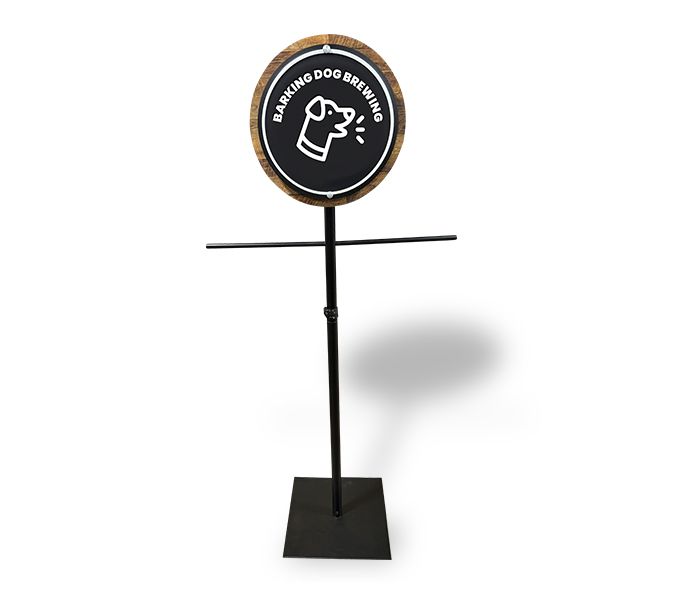 Testrite Visual | Telescopic Pole Topper Stand Example